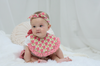 Baby Cheerful Bib with HeadBand -YELLOW-