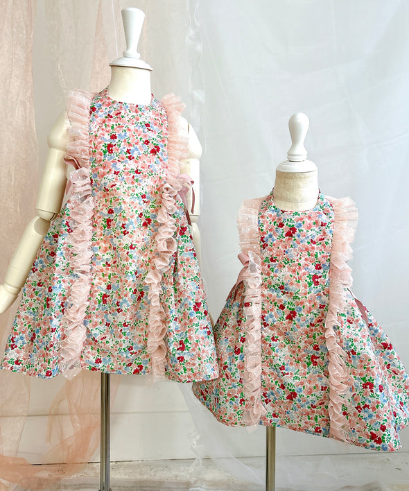 ⋈ 재입고 ⋈ Fairy Apron Dress - Pink Flower -