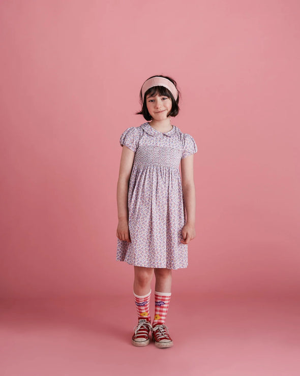 【★Special価格★】Question Everything ☆ スモッキングキッズワンピース ABBY 7/8Y(130CM)