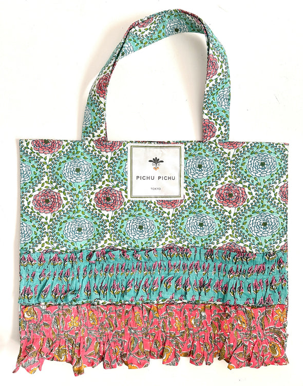 ⚘新入荷⚘ ビッグエコバッグ Our Cheerful Big Eco-Bag（ブルーピンクダリア）