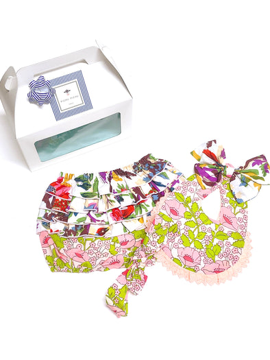 Baby Cheerful series Stai + bloomers☆Basic GIFT BOX set☆-LIGHT PINK-