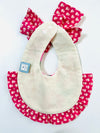 ⚘新入荷⚘ベビースタイ（ヘッドバンド付き）Baby Cheerful Bib with HeadBand （マルチフラワー）