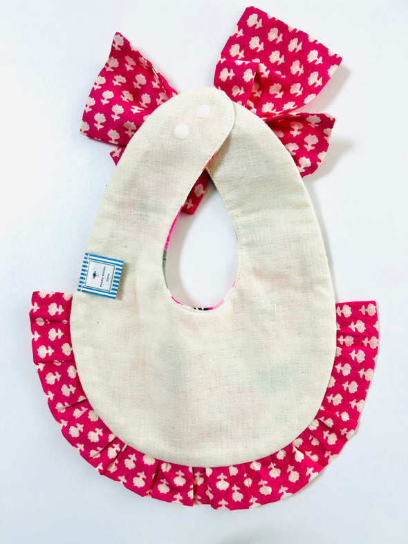 ⚘新入荷⚘ベビースタイ（ヘッドバンド付き）Baby Cheerful Bib with HeadBand （マルチフラワー）