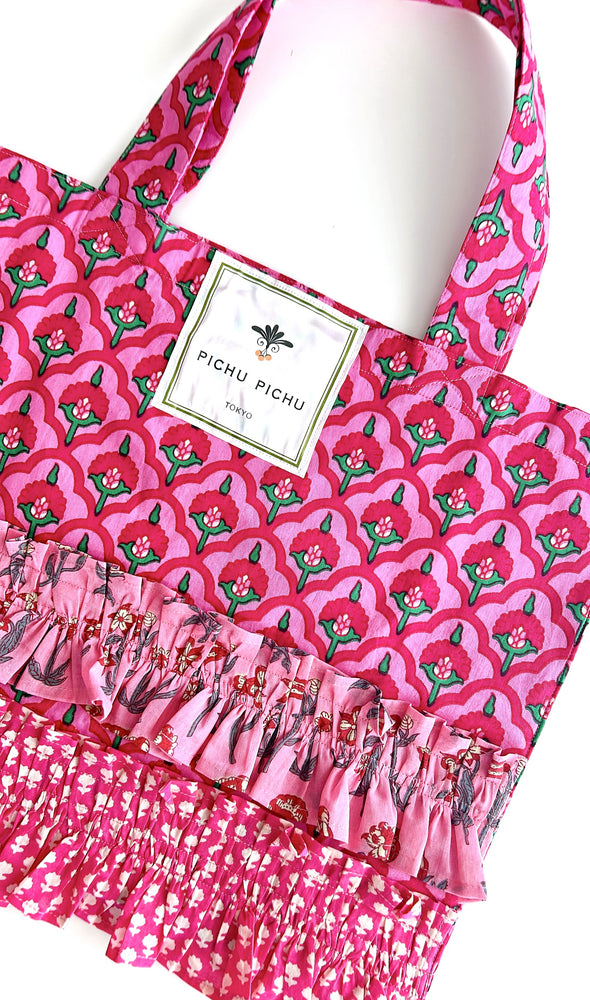 ビッグエコバッグ Our Cheerful Big Eco-Bag（ピンクタイル）