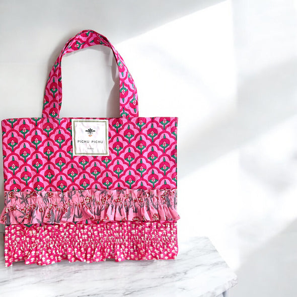 ビッグエコバッグ Our Cheerful Big Eco-Bag（ピンクタイル）