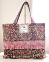【新入荷】ビッグエコバッグ Our Cheerful Big Eco-Bag（パープルフラワー)