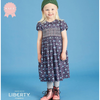 【★SALE 価格★】Question Everything ☆ LIBERTYスモッキングキッズワンピース 4/5Y(110CM) ESTELLA