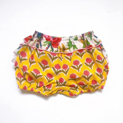 ⚘New arrival⚘ Baby steady frill bloomer - yellow -