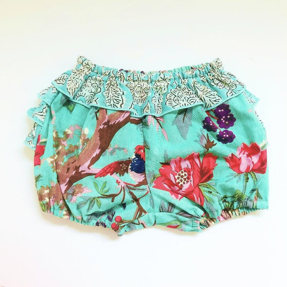 Baby Cheerful Frill Bloomer -MINT GREEN-