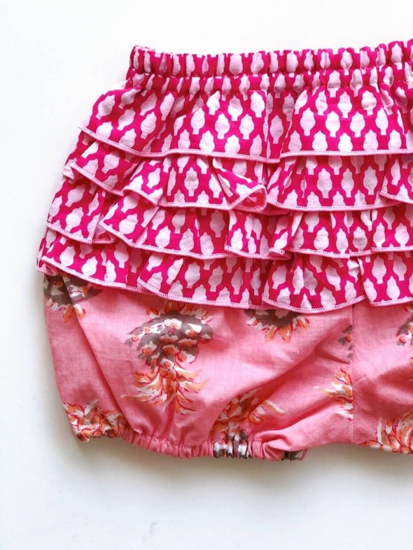 ⚘새로 도착 한 물건⚘ Baby Cheerful Frill Bloomer - Pink -