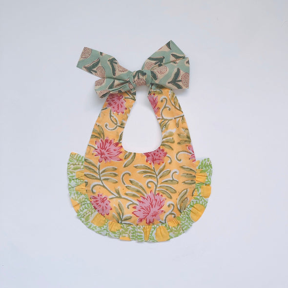 Bébé joyeux bébé avec bandeau - jaune-